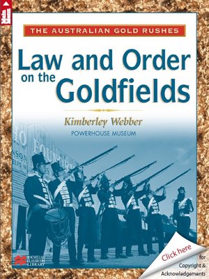 cover image of The Australian Gold Rushes: Law and Order on the Goldfields